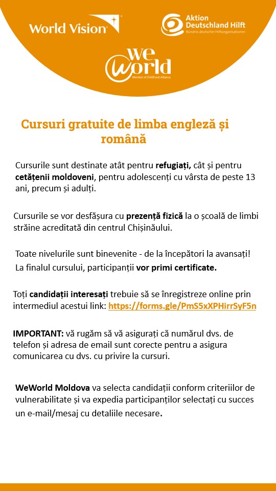 cursuri GRATUITE de limba engleză